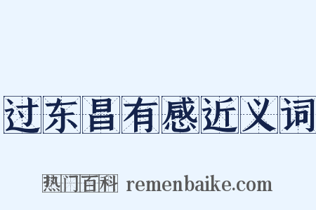 过东昌有感近义词是什么意思的图片